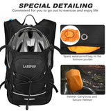 LARIPOP 18L Hydration Backpack with 2L BPA-Free Leak-Proof Water Bladder, Lightweight Breathable Reflective Daypack for Hiking Cycling MTB Trail Running Camping Men Women