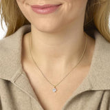 IGI Certified 1/4 to 4 Carat Round Lab Grown Diamond Solitaire Pendant Necklace