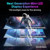 KTC 27 Inch 4K MiniLED Gaming Monitor, UHD Dual Mode White, M27P6