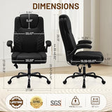 Hayelf Ergonomic Office Chair, PU Leather High Back Executive Chair