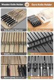 MAD SHARK 2-in-1 Detachable Knife Block & Silverware Organizer, Drawer Knife Holder for 10 Knives, BPA-Free, Blade-Safe Slots, No Knives