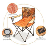 Northroad 2Pack Folding Camping Chairs Portable Animal Print Collapsible Hunting Chair for Outdoor Travel, Patio, Beach, Fishing - Zebra