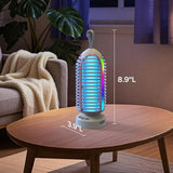 OnBeam Bug Zapper Outdoor, Mosquito Zapper Indoor Electric Fly Zapper Rechargeable Mosquito Killer with Color Changing LED Lights, Auto On/Off, 3000mAh Fly Trap for Home Backyard, Patio, Camping