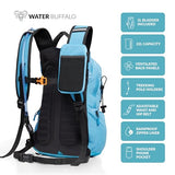 Sherpa Hiking Hydration Backpack – 22L Hiking Backpack with Water Bladder, Phone Compartment, Waterproof Zippers & Trekking Pole Holders