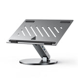 DTTLYQF Aluminum Alloy Laptop Stand Multi-Functional Extension Can Rotate to Increase The Heat Dissipation Bracket(Gray)