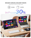 UPERFECT Portable Monitor 4K 60Hz 18.5", 145% sRGB QLED Laptop Monitor
