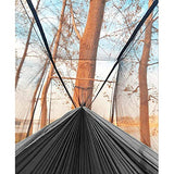 Sunyear Camping Hammock, Portable Single & Double Hammock with Net, 2 Person Hammock Tent with 2 * 10ft Straps, Best for Outdoor Hiking Survival Travel