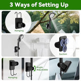 InkTrail Portable Camping Shower with Heater, Long-Lasting 6000mAh Rechargeable Camping Shower with Sprayer Head,4 Spray Modes,IPX7 Waterproof Outdoor Camp Pump for Hiking, Travel, Car, Pet
