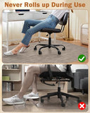 Blvornl Office Chair Mat for Hardwood Floor, 35.4"*47.2" Desk Computer Chair Mat for Hard Wood, Dark Brown