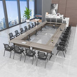 Usosidam Folding Conference Room Table, Modular Mobile Large Flip-Top Training Table