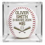 Personalized Baseball Ball with Custom Name, Engraved Ball, Personalized Baseball Gifts for Team, Coach, Player, Senior, Custom Name Award Trophy, Engraved Gift Thank You Coach