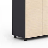 b89PvQuQt Office Cabinet Office Filing CabinetWooden Double Door Storage CabinetFile CabinetWith Combination LockTwo Small Side Cabinet