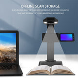 QERTYHJK Smart Book Scanner Portable 25 megapixel high Definition, Maximum A3 Document Size