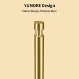 YUMORE Paper Towel Holder Countertop, Paper Towel Holder with Weighted Base Non Slip, Standing Paper Towel Roll Holder for Kitchen Bathroom, Stainles Steel (Gold)