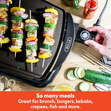 bella Electric Non-Stick Griddle, Make 10 Eggs At Once, Healthy-Eco Non-stick Coating, Hassle-Free Clean Up, Large Submersible Cooking Surface, 10.5" x 20", Black