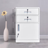 White File Cabinet - Small Office Sto Under Desk Der Versatile for Documents & Supplies Ideal for Home & Worpaces