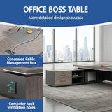 L-Shape Modern Executive Desk, L-Shape Office Executive Desk