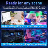 suevery Prebuilt Gaming PC, Core I9, RTX 5060TI 8G Desktop Computer