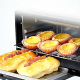 Electric Breakfast Station - 3-in-1 Non-Stick Grill/Griddle with Glass Lid, 2-Slice Toaster Oven & Coffee Maker, 30-Min Timer