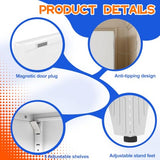GAIOUS 79" Tall New Update Kitchen Pantry Cabinet, Metal Storage Cabinet | with 2 Doors and 5 Adjustable Shelves