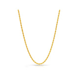 ONTHOLOGIE Gold Vermeil 2.8 mm Rope Chain Necklace for Women - 30 Inch 18k Gold Vermeil Sterling Silver 925K Necklace, Trendy Gifts and Necklaces for Her