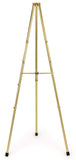 1 x 72 x 4-Inch, Brass Plated Steel Instant Easel, Free-Standing, Adjustable, with Non-Skid Rubber Feet
