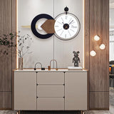 AXAORIRA 35x20 Inch Large Modern Wall Clock, Silent Quartz Movement Decorative Clocks for Living Room, Bedroom, Office - Ideal Gift for Home Decor Lovers