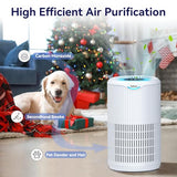 Air Purifiers for Home Large Room Up to 1680 Ft², Tailulu H13 HEPA Air Filter Cleaner, 360° Air Intake & Outlet,Smoke Dust Pollen,15dB Sleep Mode Air Purifiers