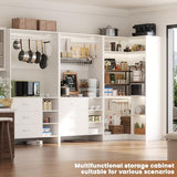 Aheaplus Closet System with 6 Drawers, 4 Hanging Rods & Corner Tower