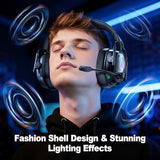 PC, Laptop, Mac & Switch, Dual Low-Latency 2.4GHz USB/Type-C & BT 5.4, ENC Noise-Canceling Mic, 3D Stereo Sound