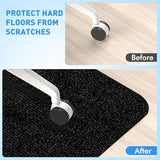 Yjorix Office Chair Mat 35"*55",Desk Chair Mat for Hardwood and Tile Floor,Large Floor Protector Rug,with Mouse Pad 10.5"*8.5",Black
