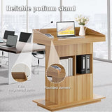 Solid Wooden Podium Stand Podiums for Classroom Lectern Podium Stand Wood Church Pulpit