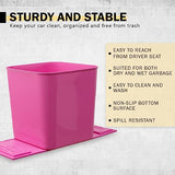 HAUSSIMPLE Car Trash Can Waterproof Plastic Garbage Bin Litter Waste Basket