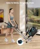Dripex Elliptical Exercise Machine, Magnetic Elliptical Machine for Home, Hyper-Quiet Elliptical Training Machines w/ 6KG Flywheel (Blue)