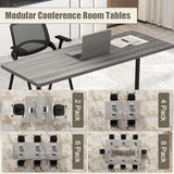 47.2" Conference Room Table, Folding Conference Table with Wheels