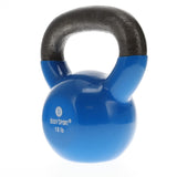Body Sport Cast Iron Vinyl Coated Kettlebells, 18 lb., Blue – Kettlebell for Weight Lifting – Strength Training Kettlebell – Professional Fitness for Gym & At Home Body Sport