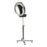 Professional Orbiting Infrared Hair Dryer 1000W - Freestanding Rotating Salon Dryer with Swivel Caster Rolling Base, 3 Functions + 6 Modes