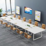 Tribesigns 8FT Conference Table Set of 2, Large Meeting Podcast Table
