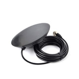 UAYESOK 5.9inch (150mm) NMO Magnetic Mount Antenna Base Ham Mobile Radio Antenna Magnet Mount with 5M(16.4ft) RG58 Coaxial Cable PL-259 Plug for HF/VHF/UHF NMO Antenna