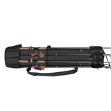 MOSISO Fishing Rod Case Bag, Fishing Pole Holders, Waterproof Large Capacity Tackle Gear Organizer Travel Carry Case Shoulder Storage Bag with 5 Poles Tackle, Black