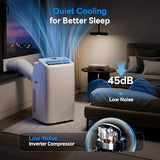 14000BTU(10000BTU SACC) Inverter Portable Air Conditioners up to 750Sq Ft