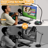 Sailstar Desk Lamp for Home Office, Small Desk Lamp with Wireless Charger,