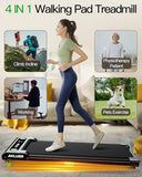 AKLUER Walking Pad with Incline, Walking Treadmills for Home, 2.5 HP Under Desk Treadmill Small with Remote Control, Walking Pad Small Treadmill with LED Display