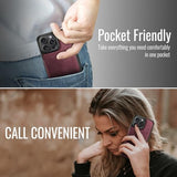 Vinich for iPhone 14 Pro Max Wallet Case with Card Holder, RFID Blocking Credit Slots Kickstand Shockproof Phone Cover Fit for iPhone 14 Pro Max 6.7" Burgundy