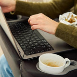 Cushioned Lap Pillow for Reading, Gaming, Work & Travel, Soft & Portable Laptop Desk for Bed, Couch