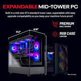 Skytech Gaming Azure 3 Gaming PC, Ryzen 7 9850X3D, RX 9070 XT