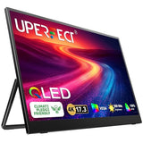 UPERFECT 17.3'' 4K Portable Monitor QLED, 600 Nits 150% sRGB 3840*2160 UHD