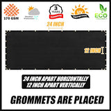 Royal Shade 4' x 50' Black Fence Privacy Screen Windscreen Cover Netting Mesh Fabric Cloth