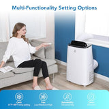 15000 BTU Portable Air Conditioner, 3-in-1 Indoor AC Unit with Cooling, Dehumidifier, Fan, 24-Hour Timer, Remote Control & Full Window Installation Kit – Cools Rooms Up to 850 Sq. Ft, 115V