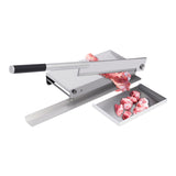 Commercial Manual Bone Cutter Heavy Duty Meat Cutting Machine 16 Inch Stainless Steel Blade Frozen Meat Slicer Machine for Pork Mutton Beef